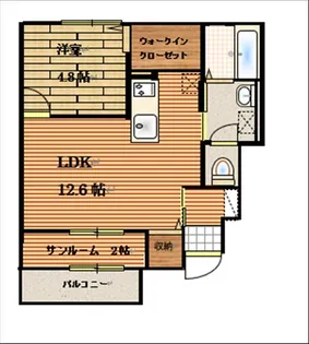 シンティランテ【102号室】の間取り