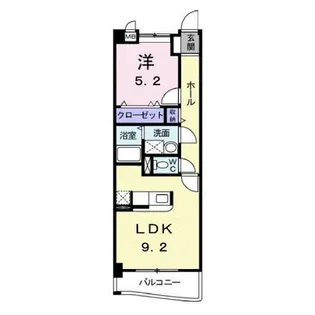 メゾン アウローラ【1階】の間取り