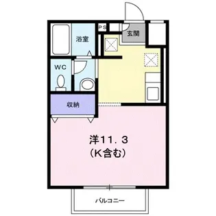 スモールフォレストA【1階】の間取り