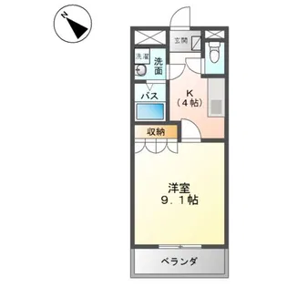 ルナ・アルカディア参番館【2階】の間取り