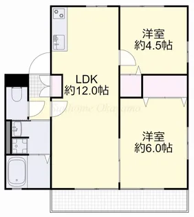 雅アパート 弐号館【201号室】の間取り