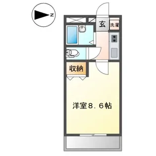 エステート山下【2階】の間取り