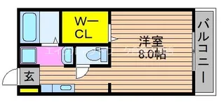 ミストラル庭瀬【101号室】の間取り