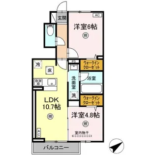 HOPE LODGE L【1階】の間取り