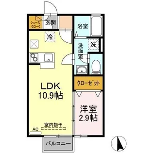 リバーサイド マロニエ【1階】の間取り