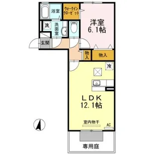 カーサ・デ・ミオ【1階】の間取り