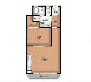 クレスト美の浜【305号室】の間取り
