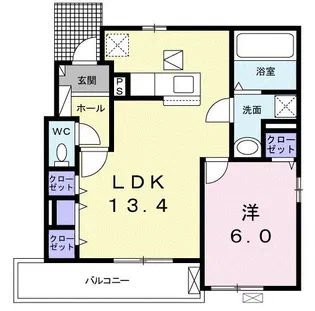 ルミエール【1階】の間取り
