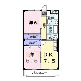 ルレーブ・ロイヤル【2階】の間取り