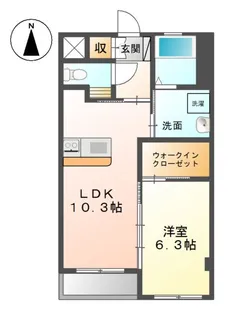 グローリア・マサ【2階】の間取り