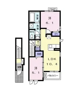 クラール グルン【2階】の間取り