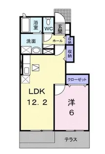 エステート・ステラ1号館【1階】の間取り