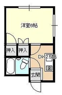 カレッヂ1【2階】の間取り