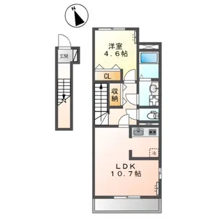 ベリティス【2階】の間取り
