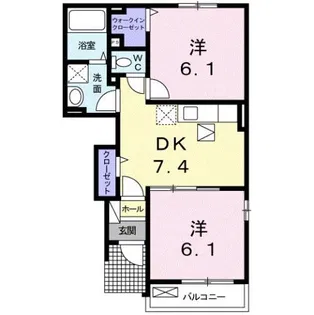 アイリス【1階】の間取り