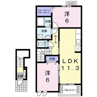 プラージュIII【2階】の間取り