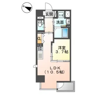 キアーズⅢ【10階】の間取り