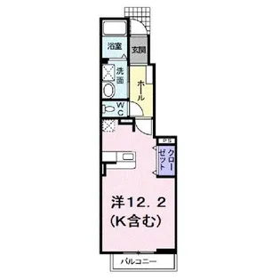 レジデンス手城【1階】の間取り