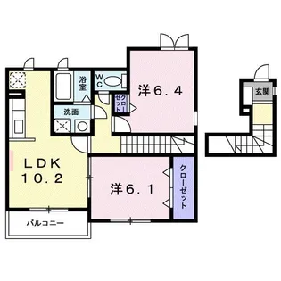 シャイン ヒルズ【2階】の間取り