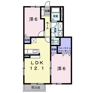 ヌーベル・シャトウ C【1階】の間取り