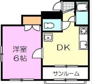 平山マンション【101号室】の間取り
