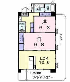 セントレア【4階】の間取り