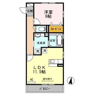 ヴィサージュ【2階】の間取り