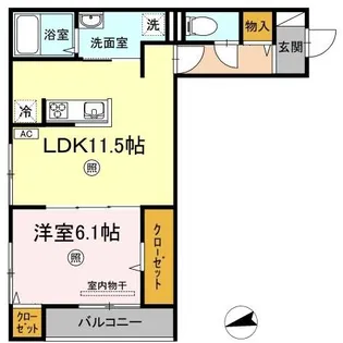 瀬戸内ハウジングⅡ【3階】の間取り