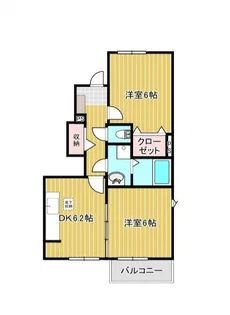 アクア勅使Ⅱ【1階】の間取り