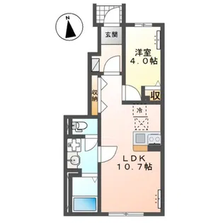 仮)リバーヒルズ川入【1階】の間取り
