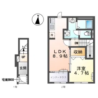 仮)スターテラスⅡ平田【2階】の間取り