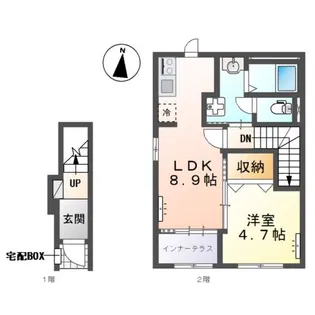 仮)スターテラスⅡ平田【2階】の間取り