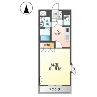 ハーベスト南畝【1階】の間取り