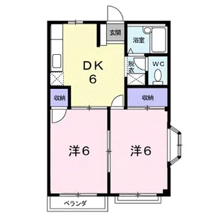 エルディムルナB【2階】の間取り