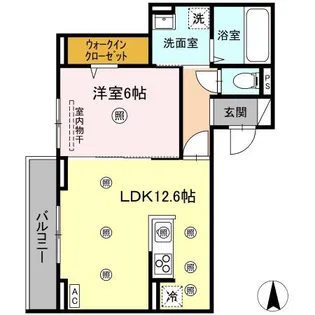 サリエンテ倉敷【3階】の間取り