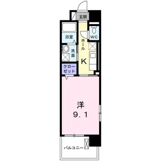 セントラルヒルズ昭和町【5階】の間取り