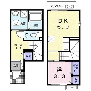 フィオーレ C【1階】の間取り