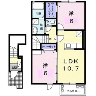 ガーデンプレイスC【2階】の間取り