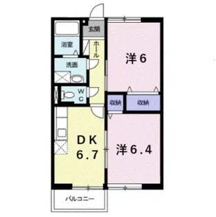 サンモール【1階】の間取り