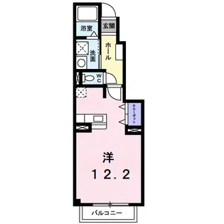 シャン ミリュー ⅠA【1階】の間取り