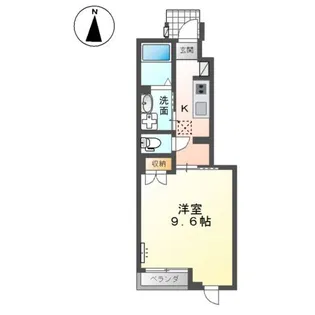 ブランディーユ【1階】の間取り