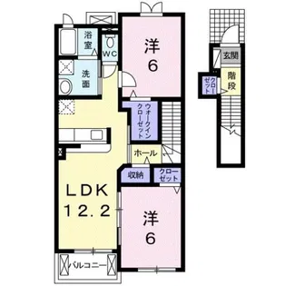 エレガンシア・ブローテⅡ【2階】の間取り