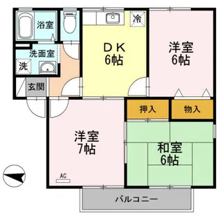 アムール A【2階】の間取り