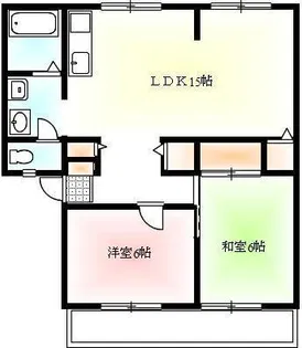 サンライフ原田 B棟【1階】の間取り