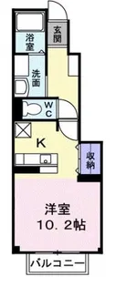 アムール GAKU A【1階】の間取り