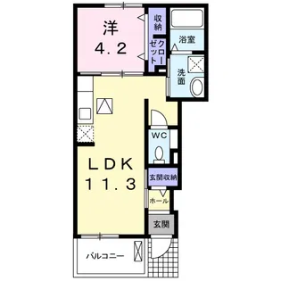 セイバリーY【1階】の間取り