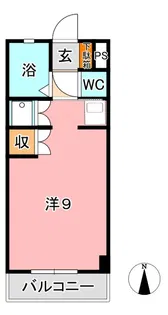 サンライズブルー【3階】の間取り