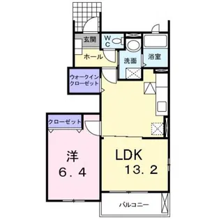 クリスタル B【1階】の間取り