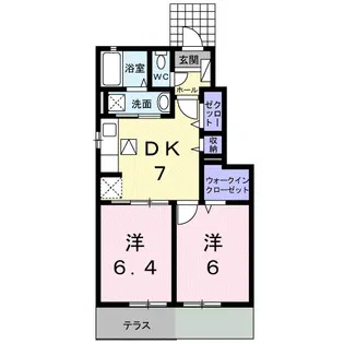 ピュア【1階】の間取り