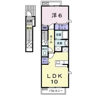 アルドーレB【2階】の間取り